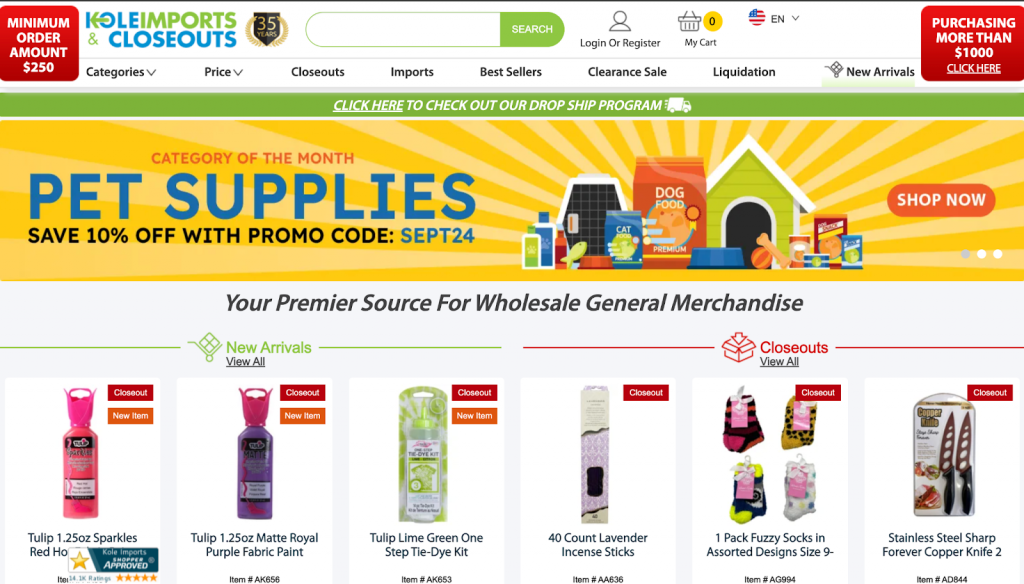 Kole Imports & Closeouts - Top 11 Wholesale Suppliers In the USA