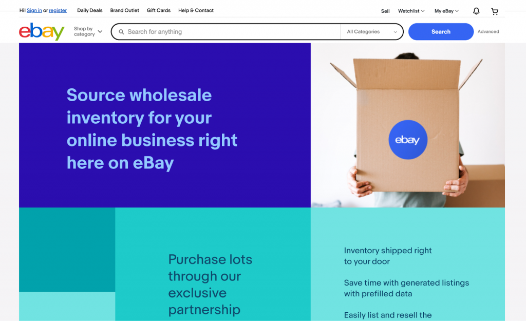 ebay wholesale screenshot - Top 11 Wholesale Suppliers In the USA